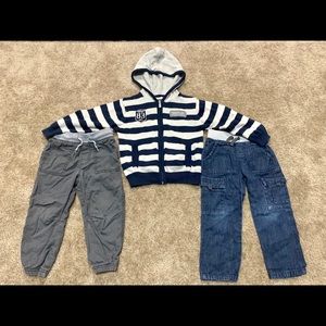 Boys Bundle. Joggers and Sweater Hoodie
